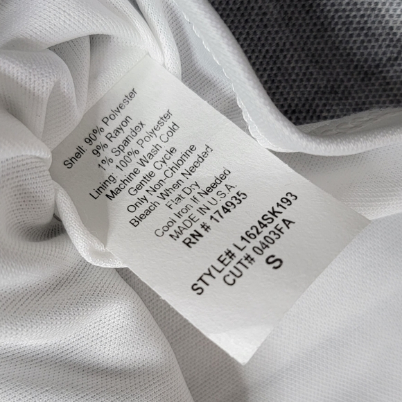 ✨️CL Renee C Light Gray Black Plaid Lightweight Pencil Skirt Size S - Picture 9 of 9